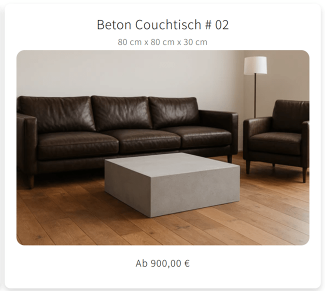 Beton-Couchtisch02 in Deutschland
