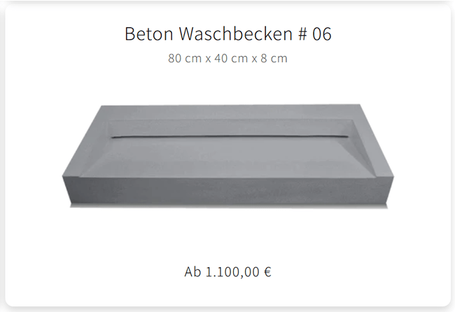 Betonwaschbecken 06
