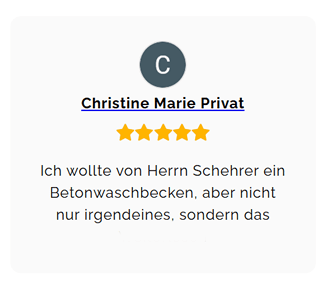 Waschenbecken Kunden